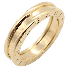 Bulgari Bvlgari B-zero1 Au750 Ring Size 14 Golden Metallic