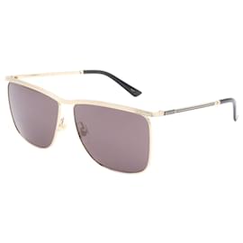 Gucci-Óculos de sol Gucci GG0821S-001-Dourado,Metálico