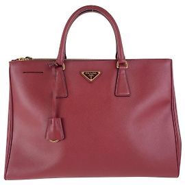 Sac 2 en 1 Galleria Saffiano en cuir de Prada Rouge