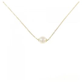 Collana Tasaki Akoya in Perle Au750 D'oro Metallico