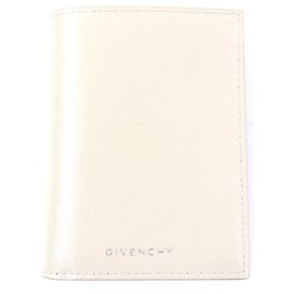 Givenchy BK608MK1T4 4G Card Boulder Leather Bifold Wallet Brown Beige