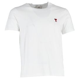 Camiseta Ami Ami De Coeur en algodón blanco Blanco Crudo