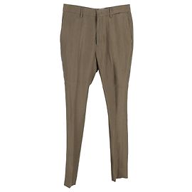 Calças Loro Piana em linho marrom Marrom Vermelho
