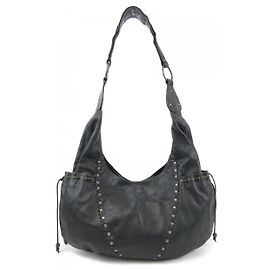 Autre Marque Leder Tasche Schwarz