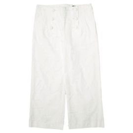 Autre Marque Pantalones Sailor Helder de Algodón Blanco