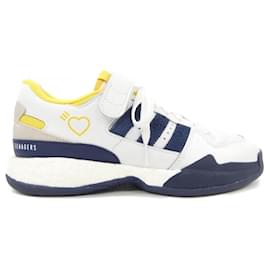 Autre Marque Baskets Adidas Blanc Bleu Marine