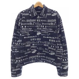 Giacca in denim Balenciaga Grigio