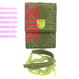 Dior-Dior Diorama Leather Shoulder Bag-Pink,Other