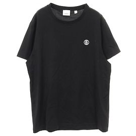 Top in cotone Monogramma TB di Burberry Nero