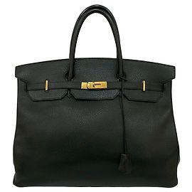 Hermès Vintage Birkin 40 Handtasche Schwarz