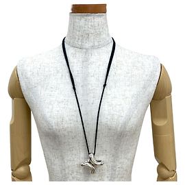 Hermès Collar Choker Péndulo HERMES Lima GM Plata 925 Plata