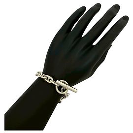 Hermès Hermes Chaine d'Ancre Silver Charm Bracelet Silvery