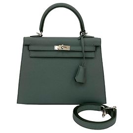 Hermès Kelly 25 Epsom-Leder Handtasche Braun
