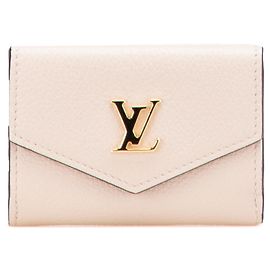 Portefeuille Lock Mini Tri-fold Louis Vuitton Gris