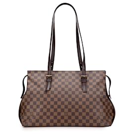 Louis Vuitton-Louis Vuitton Brown Damier Ebene Chelsea-Brown