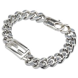 Bracciale a Catena Baguette Fendi Argento