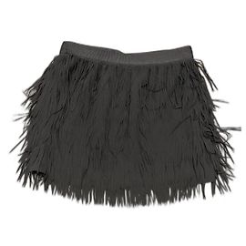 Jupe Pinko noire en polyester avec franges Noir