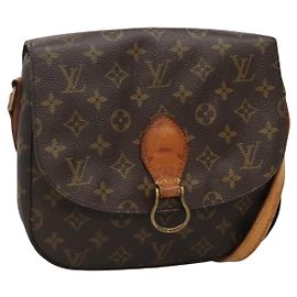 LOUIS VUITTON Bolsa de Ombro Monogram Saint Cloud GM M51242 LV Auth BA5140 Monograma