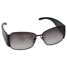 VERSACE Sunglasses Plastic Black Auth BA5372 Black