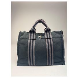 Hermès Borsa Mini Tote Vintage Hermes nera Nero
