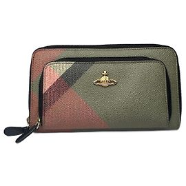 Vintage Vivienne Westwood Multicolor Leather Wallet checked Multiple colors