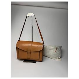 Bolsa de couro vintage Marni marrom Camelo