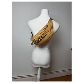 Sac bandoulière vintage Moschino vert marron Marron