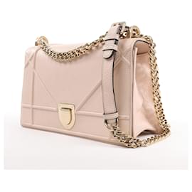 Dior-Dior Diorama Leather Chain Shoulder Bag in Powder Beige-Pink
