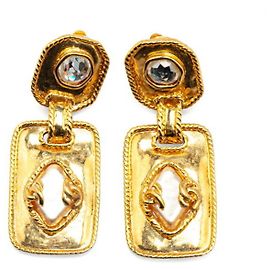 Orecchini a catena Coco Mark vintage di Chanel D'oro