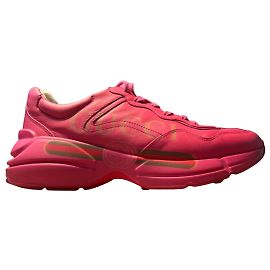 Baskets Rhyton Gucci Rose Fluo - Édition Limitée - 44 Rose