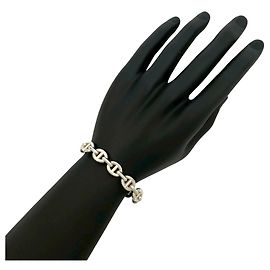 Hermès HERMES Chaine d'Ancre Anchaîne Bangle Bracelet Argenté