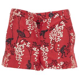 Red Valentino Valentino Jacquard Mini-Shorts Rot