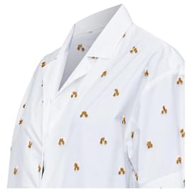 Jacquemus-Jacquemus 2021 L'amour La Chemise Ble white glass embellished shirt-White