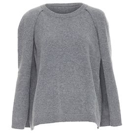 Valentino Garavani Valentino cashmere grey cape back pullover sweater Grey