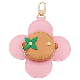 Louis Vuitton-Charm de bolsa de moeda em flor rosa Vivienne Holidays da Louis Vuitton-Rosa