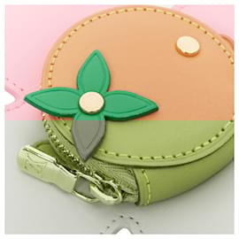 Louis Vuitton-Charm de bolsa de moeda em flor rosa Vivienne Holidays da Louis Vuitton-Rosa