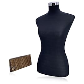 Dior-Dior Vintage Cloth Clutch Bag Diorissimo-Brown