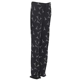 Balenciaga-Calças de cristal Balenciaga Demna Runway Torre Eiffel-Preto