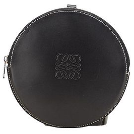 Loewe Anagram Cookie Lederpouch Schwarz