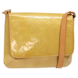LOUIS VUITTON Bolsa Thompson Street Monogram Vernis Beige M91301 LV Auth 140954 Beige