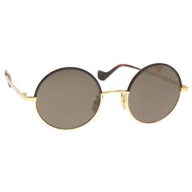 Gafas de sol LOEWE de metal tono dorado LW40058U Auth 142384M Otro