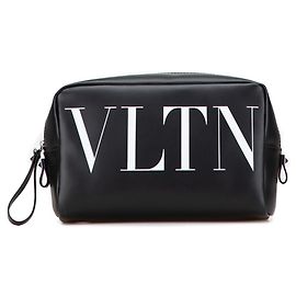 Pochette Logo VLTN di Valentino Nero