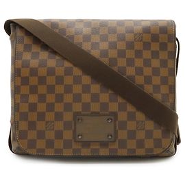 Borsa a Spalla Brooklyn MM Damier Louis Vuitton Marrone Damier ebene