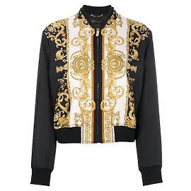 Veste Bomber en Soie Medusa de Versace Noir