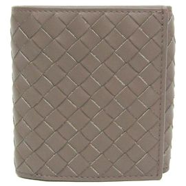 Bottega Veneta Intrecciato Compact Wallet Brown