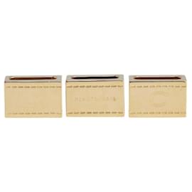 Hermès-Ensemble de bagues avec motif de logo fer à cheval Hermès-Doré