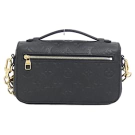 Louis Vuitton-Bolsa de Ombro Pochette Metis EW em Monograma Empreinte Louis Vuitton-Preto