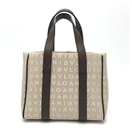 Bulgari Bvlgari Logomania Tote Bag Beige