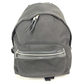 Sac à dos logo Yves Saint Laurent en noir Noir