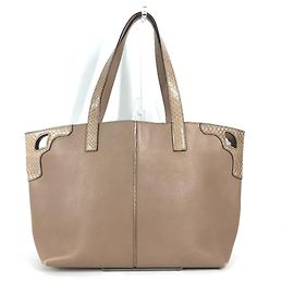 Cartier Marcello de Tote MM Leather Shoulder Bag Beige